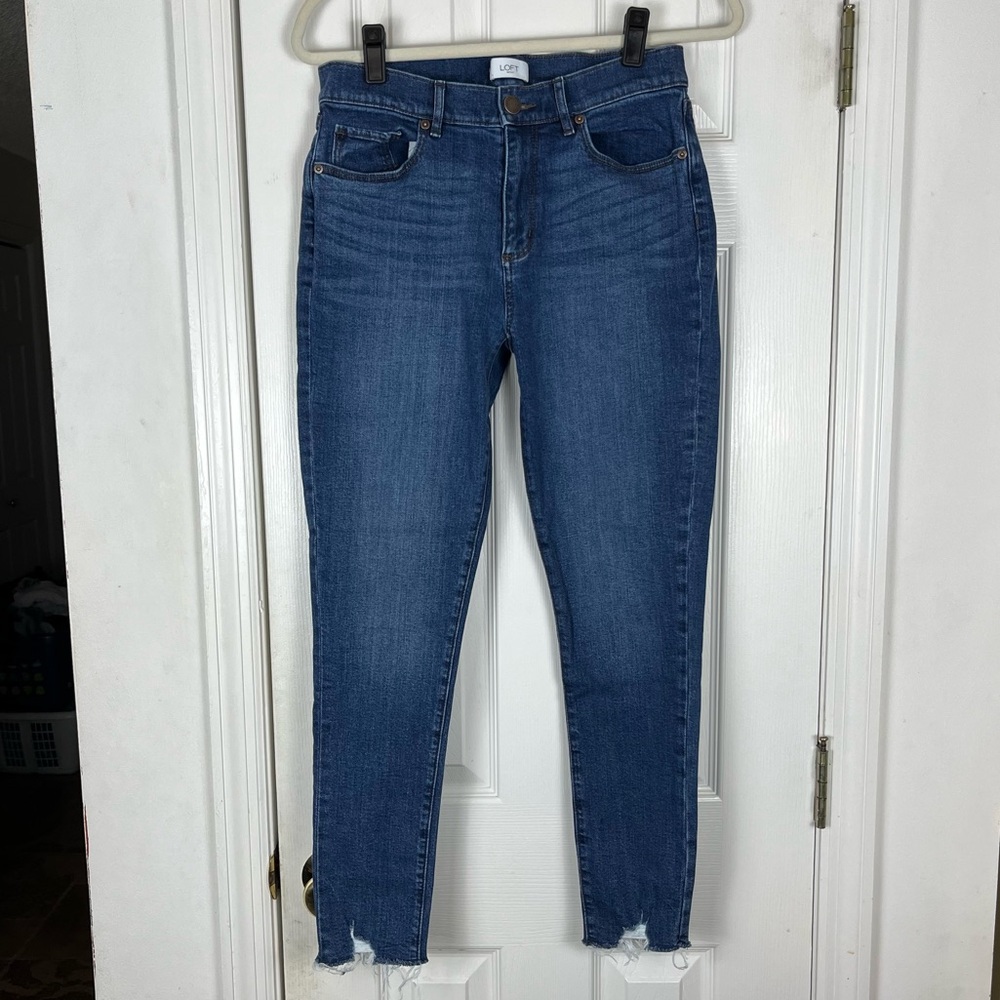 Loft Mid/Rise Skinny Ankle Jeans